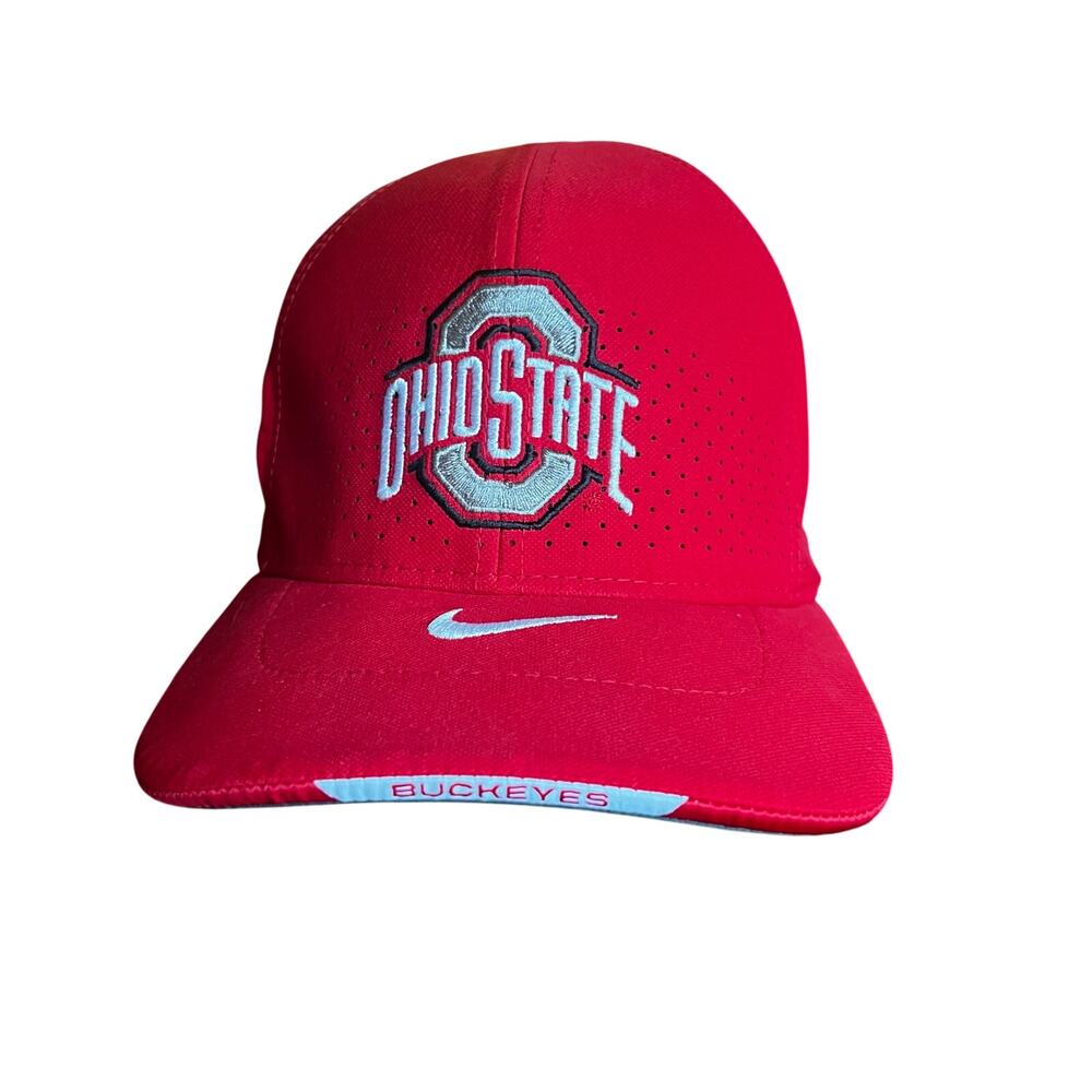 Nike Ohio State Buckeyes Authentic Baseball Hat Cap Red L/XL Legacy 91 Dri-Fit